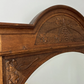 Wall Mirror Antique French Style Oak Carved Floral Decorative Frame LOT 3849