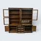 Old Charm Large Wall Unit Bureau Drink Cabinet Light Oak Finish FREE UK Delivery