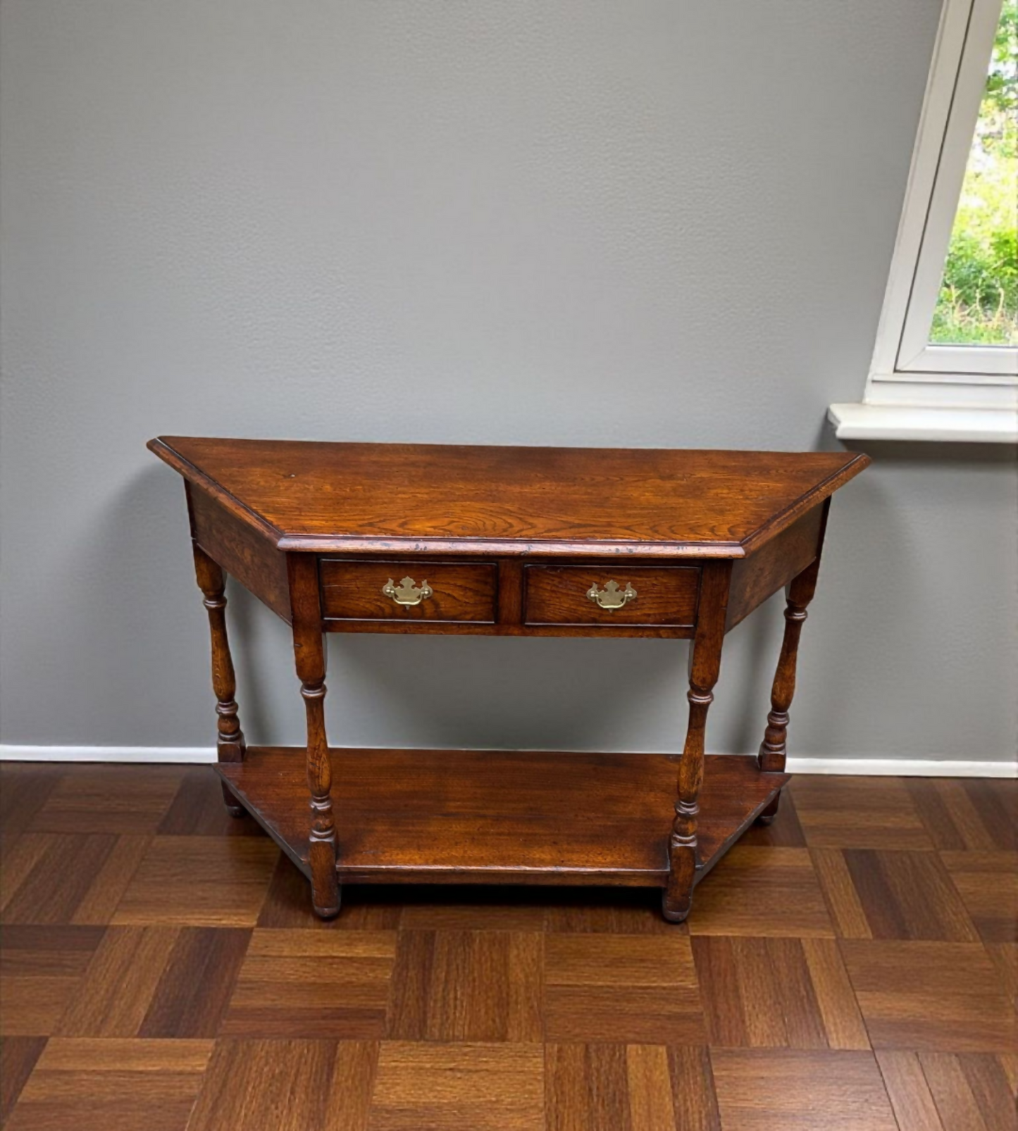 Oak Canted Hall Table Titchmarsh Goodwin?
