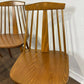 Set of Four Rodanski Mid Century Danish Style Stick-Back Dining Chairs