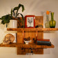 Upcycled pine handmade shelves