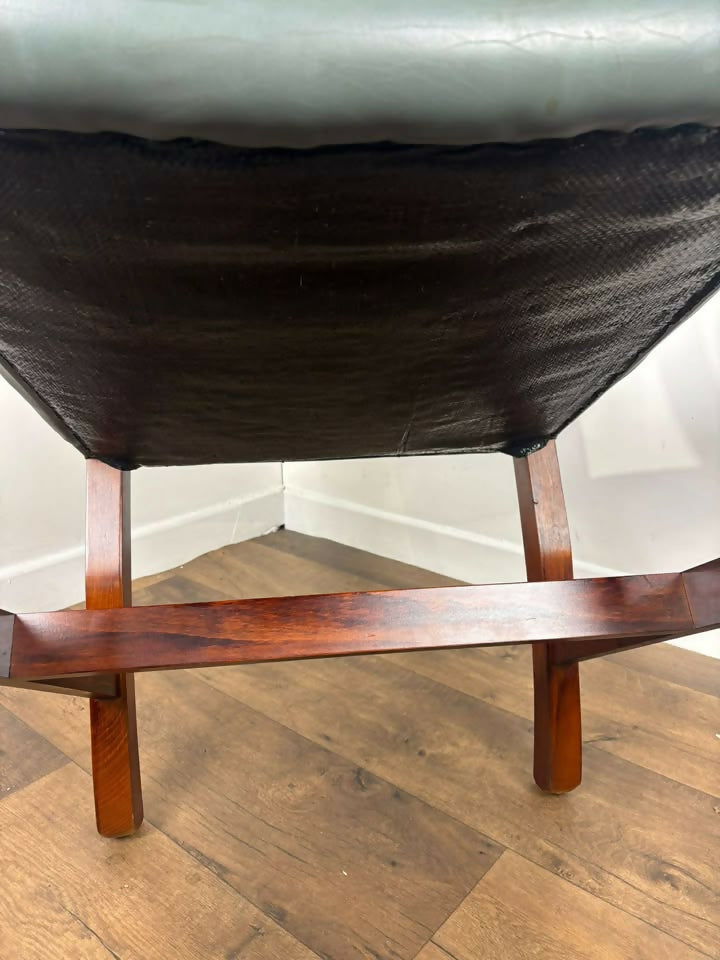 Classic Gainsborough Chair in Duck Egg Leather