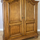 Wardrobe Vintage French Style Oak Two Door Bedroom Storage Armoire LOT 6509