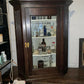 Antique Corner Apothecary Cabinet