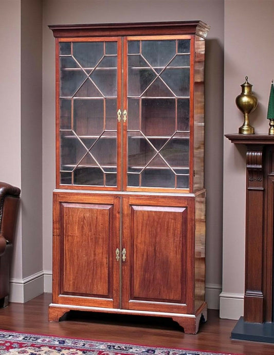 Antique Georgian Mahogany Bookcase, Circa 1800