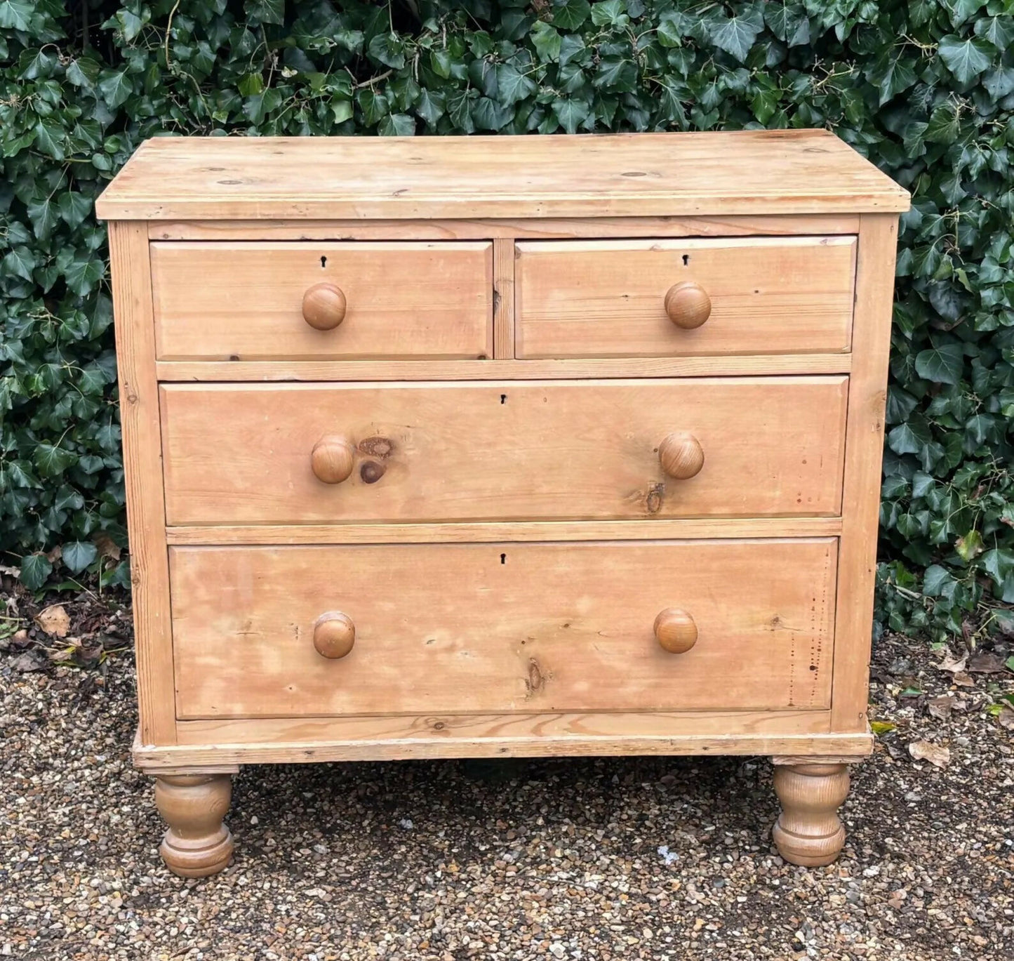 Vintage Pine 19th Century Victorian Chest Of Drawers
