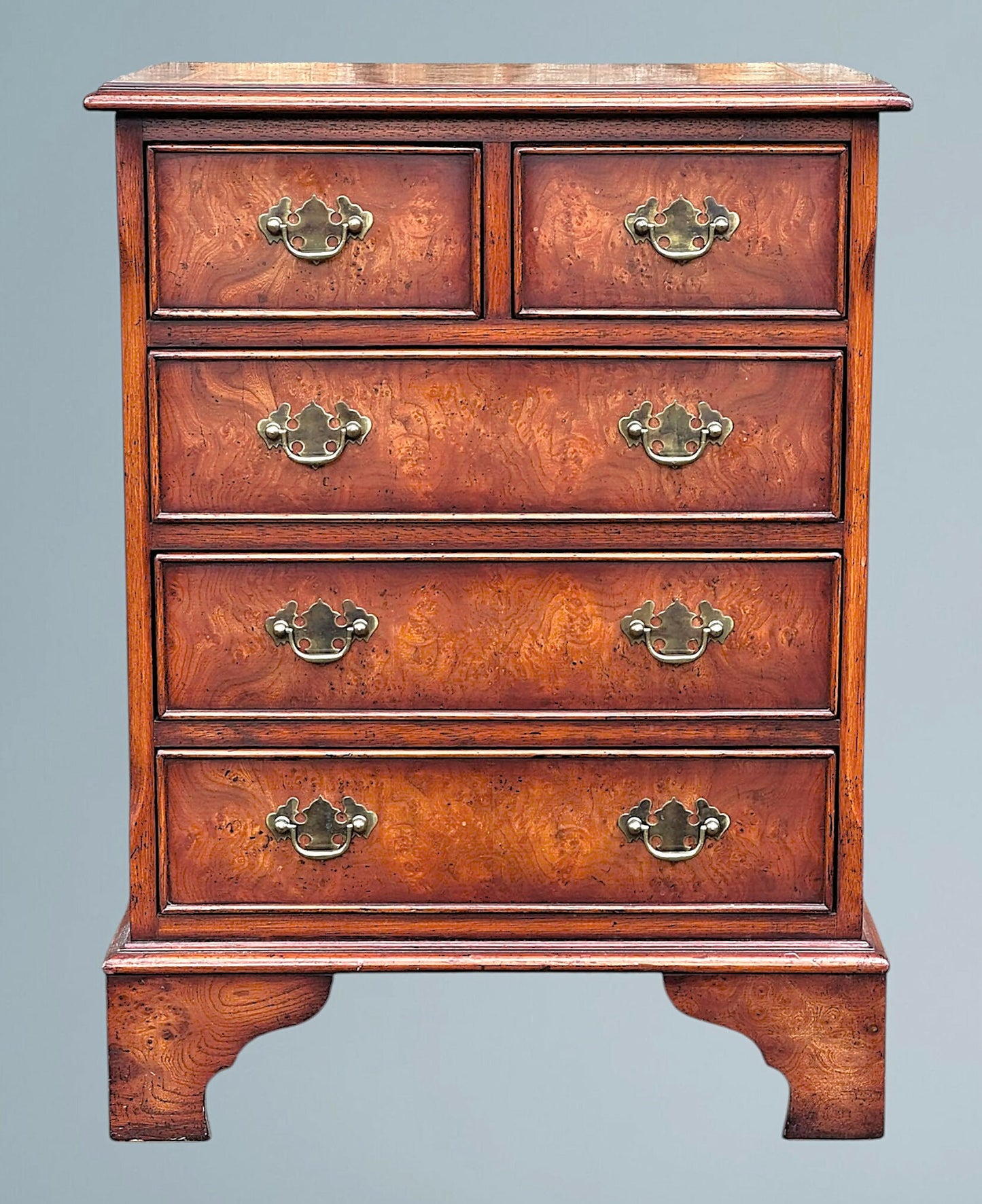 Small Figured Walnut Chest of Drawers