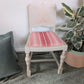 Upcycled statement chair – dressing table chair - cream taupe