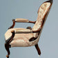 Victorian Walnut Open Armchair With Carved Decoration