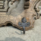 Pretty French Oak Wall Shelf / Coat Rack