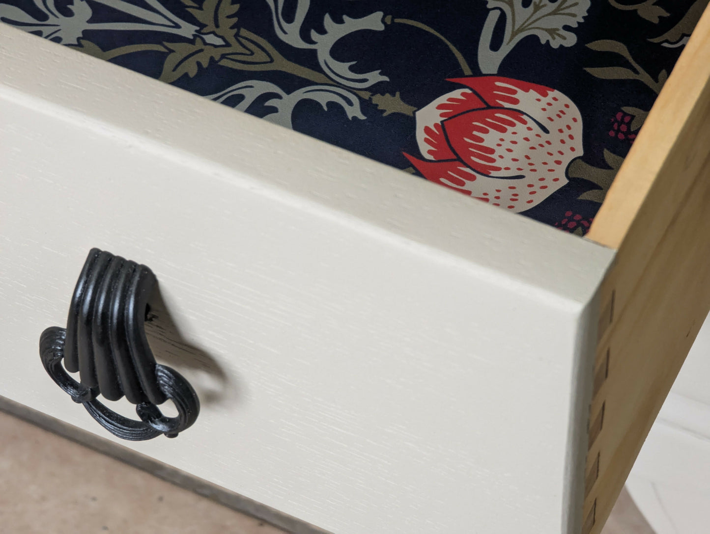 Vintage mid century chest of drawers, Lebus neutral taupe drawers