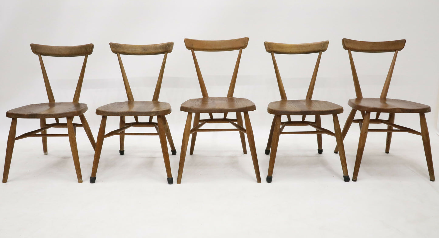 5 Ercol Childs Chairs For Children's Playroom Vintage Chair x5 FREE UK Delivery