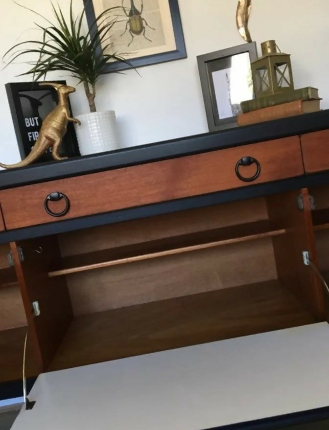 Large Black Vintage Nathan sideboard