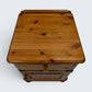 Ducal Bedside Cabinet Knotted Pine Drawer and Cupboard Bun Feet FREE UK Delivery