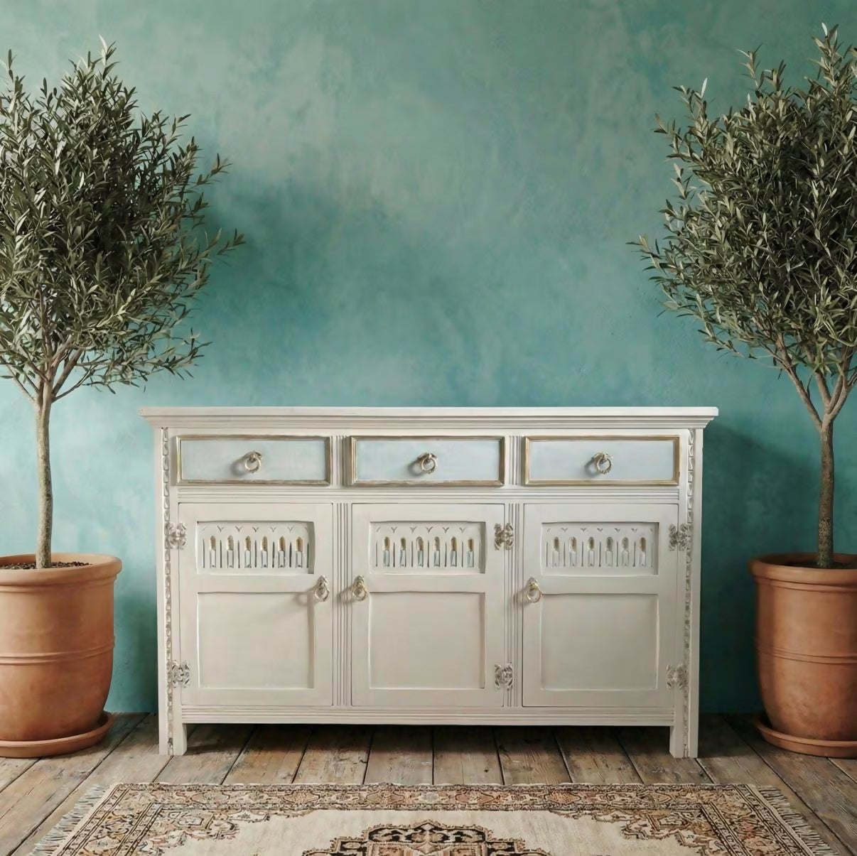 Vintage White Sideboard