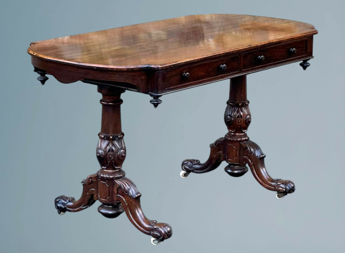 19th Century Victorian Rosewood Writing Table / Centre Table