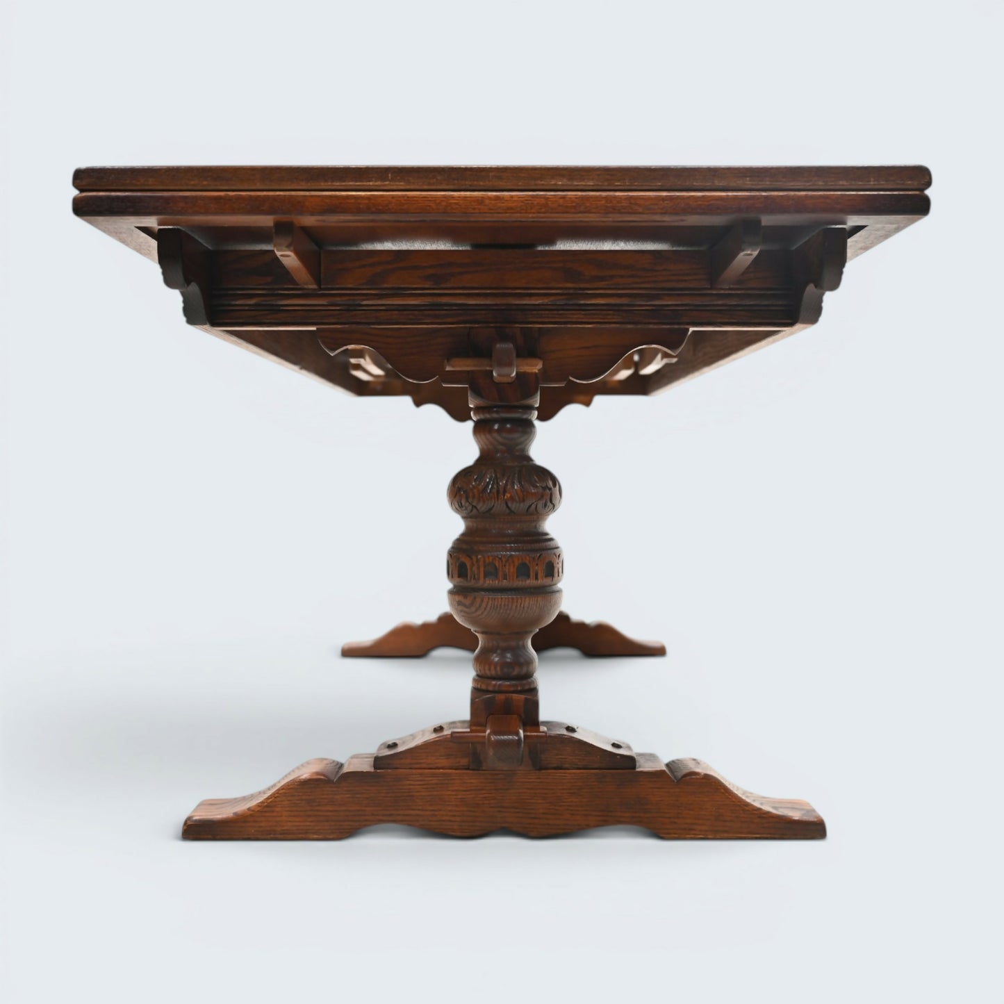 Old Charm Dining Table Can Seat 12 Extending Tudor Brown #1727 FREE UK Delivery