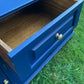 Free Delivery Newly refurbished large solid wood sideboard blue