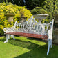 Coalbrookdale Style White Vintage Ornate Garden Bench