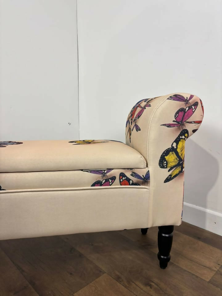 Contemporary Butterfly Patterned Stool