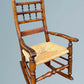 Antique 19th Century Rush Seat Rocking Chair