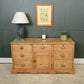 Victorian Pine Sideboard with Cupboard and Drawers