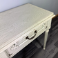Bedside Table Vintage France Shabby Chic Painted Drawer Carved Cabinet LOT 4042