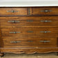 Chest of Drawers Antique French Walnut Marble Top Five Drawer Cabinet LOT 6451