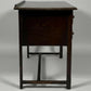 Vintage 1930s Solid Wood Desk 5 Drawer Console Table Carved Front 109cm