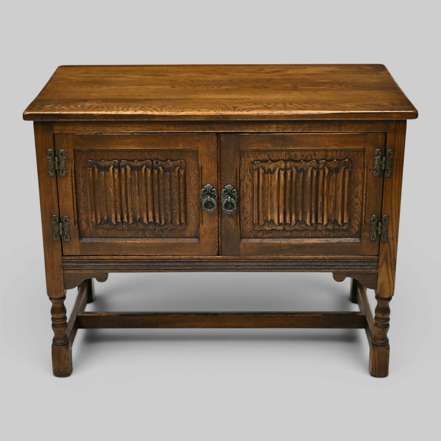 Old Charm Music Vinyl Record Player Cabinet Light Oak #1791 FREE UK Delivery