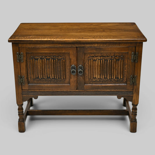 Old Charm Music Vinyl Record Player Cabinet Light Oak #1791 FREE UK Delivery