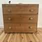 Antique Victorian Pine Chest of Drawers Rustic Stripped Pine