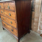 Antique Georgian Mahogany Two over Three Chest of Drawers, c 1820