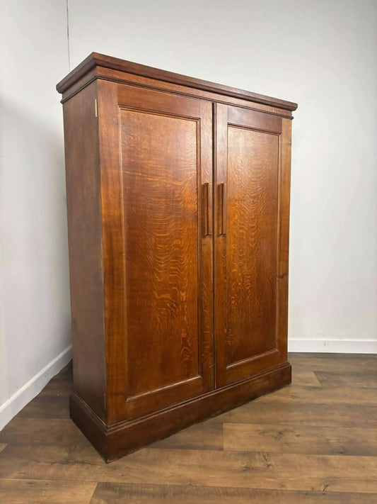 George V Oak Estate Cupboard with 36 Pigeonholes