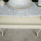 Laura Ashley Provencale Console Table with Marble Top - Ivory