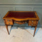 Vintage Desk /Writing Desk Red Leather Top Inlaid Rosewood Mid 1800’s