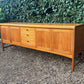 Vintage Mid Century Nathan Squares Teak Sideboard