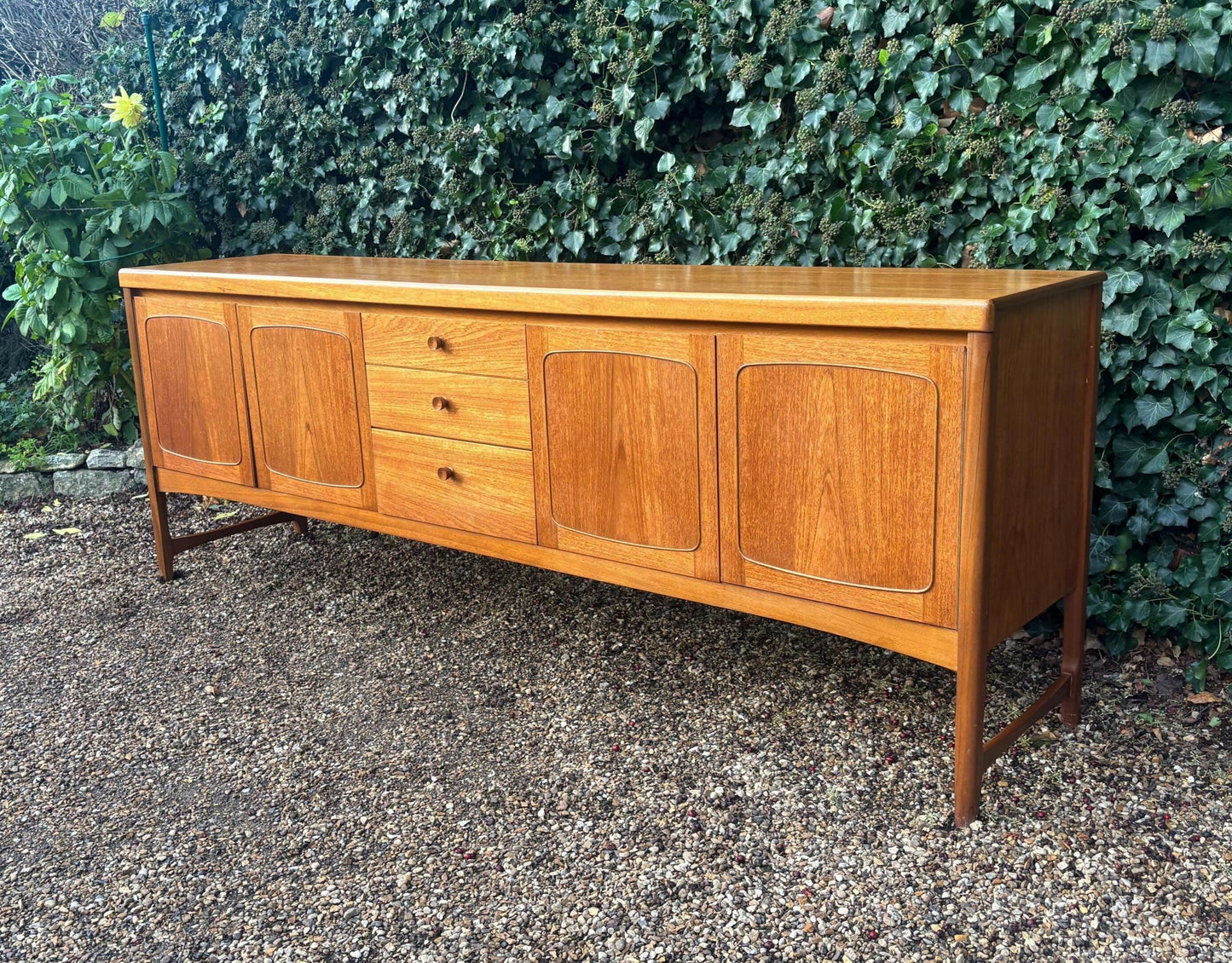 Vintage Mid Century Nathan Squares Teak Sideboard