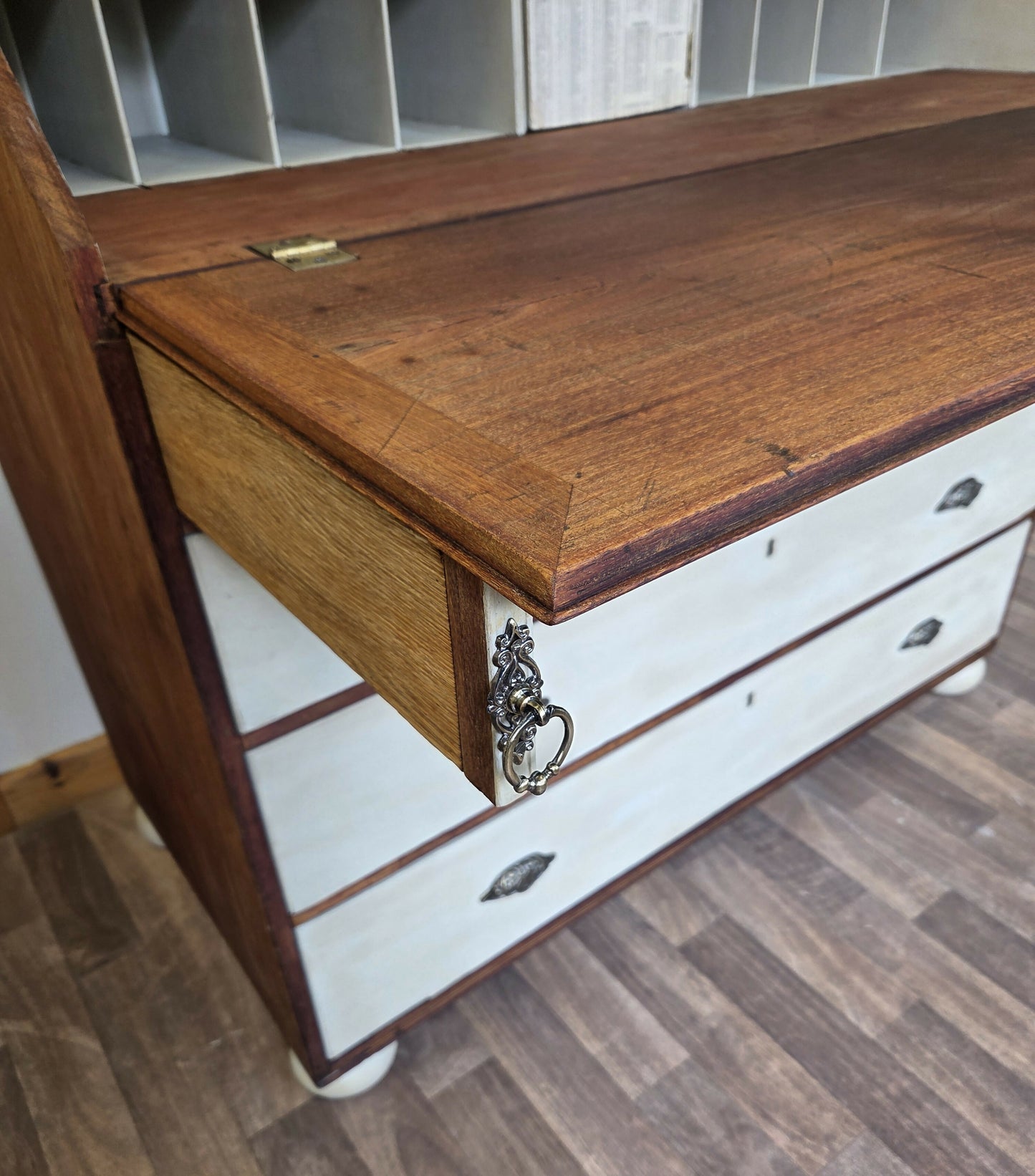 Georgian Mahogany Large Bureau
