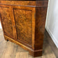 Reproduction Burr Walnut Corner Cabinet