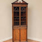 An Edwardian Mahogany, Satinwood and Marquetry Inlaid Corner Cabinet