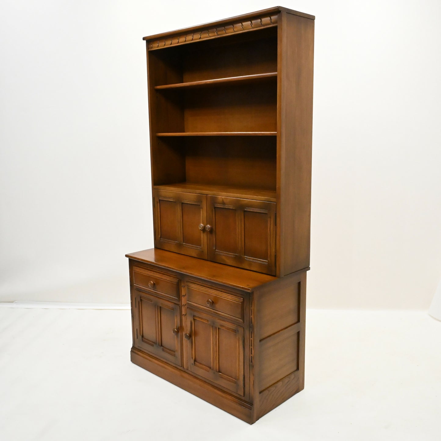 Ercol Mural Wall Unit Cupboard Bookcase 2 Piece Golden Dawn FREE UK* Delivery. SBR10018/3001E