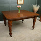 Victorian Oak Wind Out Dining Table with Extension Leaf - 181 cm