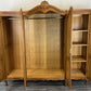 Wardrobe Vintage French Louis XVI Style Oak Four Door Carved Armoire LOT 4823