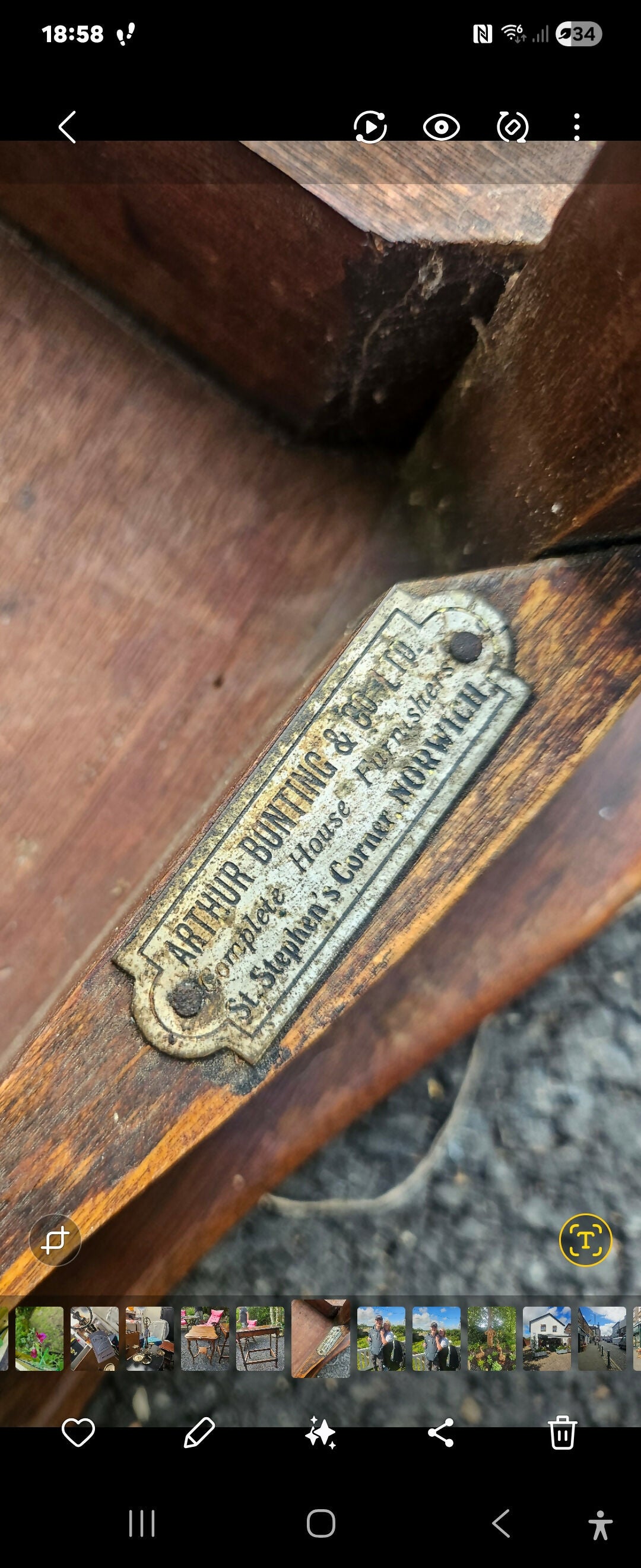 Vintage Edwardian Two-Tier Occasional Table