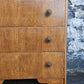 Vintage Chest Of Drawers Cabinet Oak Five Drawer Super Proportions Beautiful Detailing