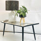 Vintage Mid Century contoured coffee table - Tapered legs, iconic design