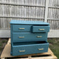 Deep Blue Serenity Chest – Golden Details for a Touch of Luxury