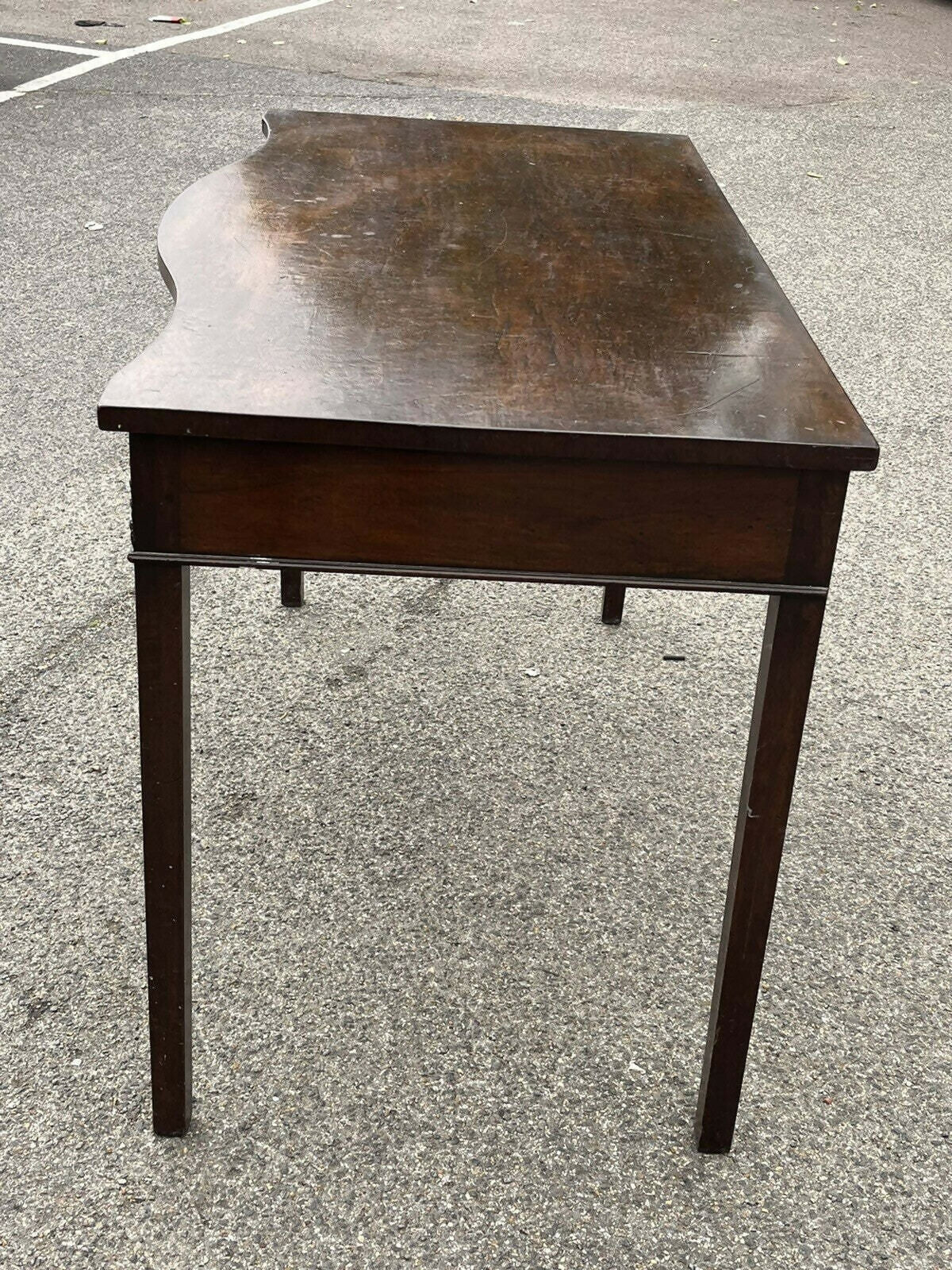Vintage Mahogany Console Hall Table, Server. With Central Drawer.