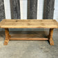 Deep French Oak Farmhouse Dining Table lovely top